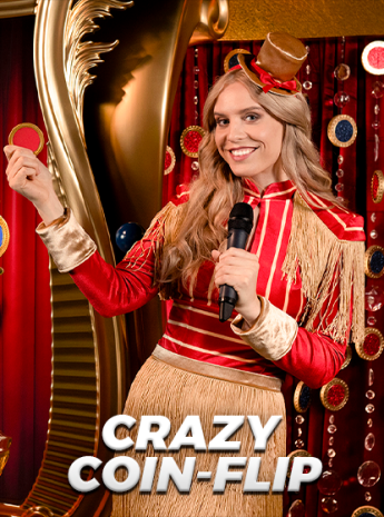 Crazy Coin Flip na SSS Game - Game show ao vivo com cara ou coroa e multiplicadores em 1sssgame.com